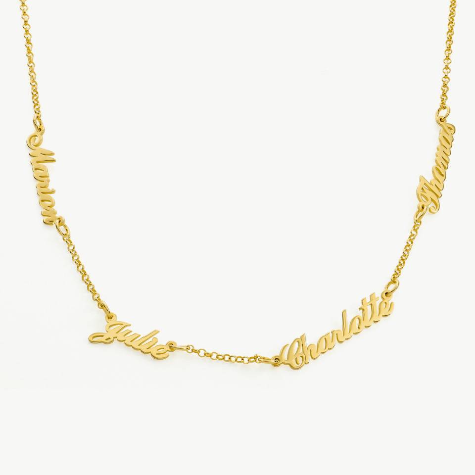 Heritage Multiple Name Necklace in 18ct Gold Plating