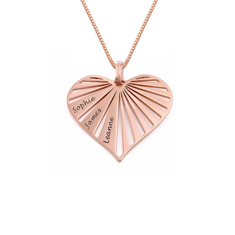 Family Necklace in 18ct Rose Gold Plating - Mini design-1 product photo