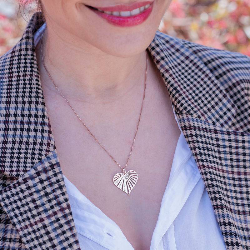 Family Necklace in 18ct Rose Gold Plating - Mini design-2 product photo