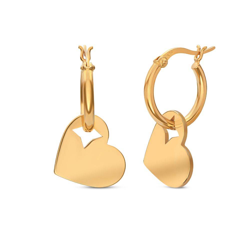 Always Hearts Hoop Earrings in Gold Vermeil-2 product photo