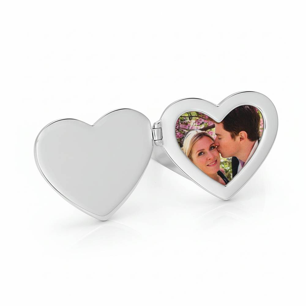 Always in My Heart Photo Monogram Ring in Silver Finish-5 Always in My Heart Photo Monogram Ring in Silver Finish-5 product photo