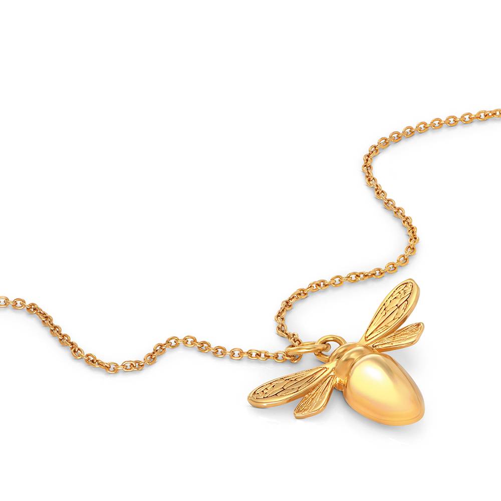 Bee Pendant Necklace in Gold Finish-4 Bee Pendant Necklace in Gold Finish-4 product photo