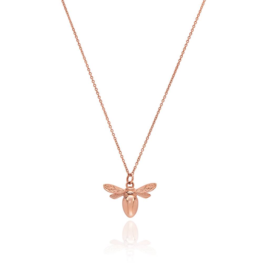 Bee Pendant Necklace in Rose Gold Finish-2 Bee Pendant Necklace in Rose Gold Finish-2 product photo