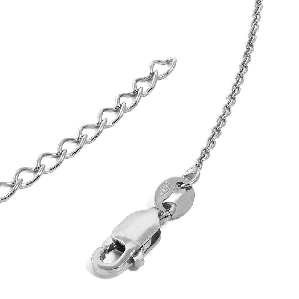 Bianca Teardrop Necklace with 0.20CT Diamond in Sterling Silver-4 product photo