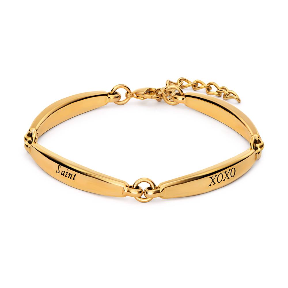 Chapters Engraved Bar Bracelet in Gold Plating-1 product photo