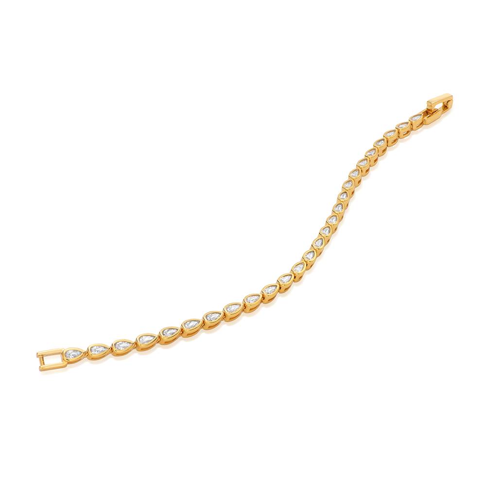 Endless Grace Tennis Bracelet in Vermeil with Pear Cubic Zirconia-2 Endless Grace Tennis Bracelet in Vermeil with Pear Cubic Zirconia-2 product photo