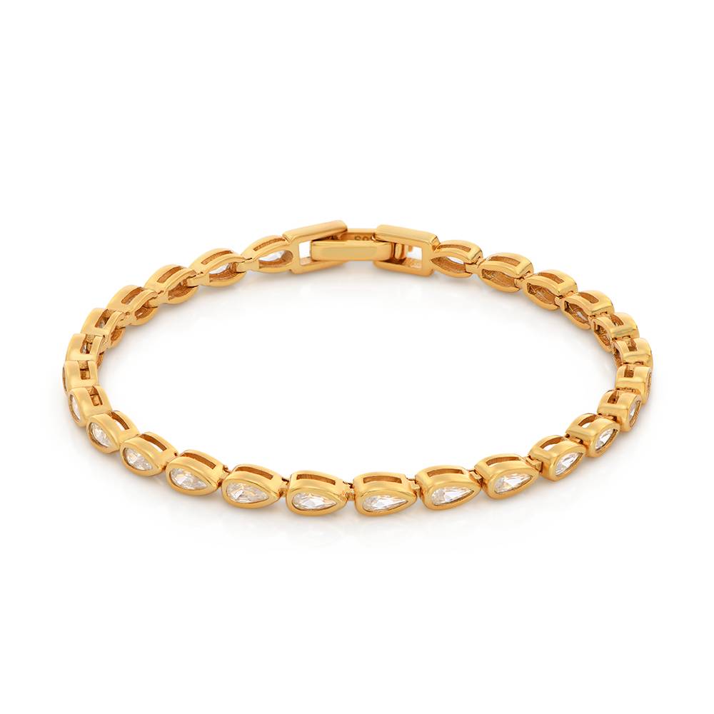 Endless Grace Tennis Bracelet in Vermeil with Pear Cubic Zirconia-1 Endless Grace Tennis Bracelet in Vermeil with Pear Cubic Zirconia-1 product photo