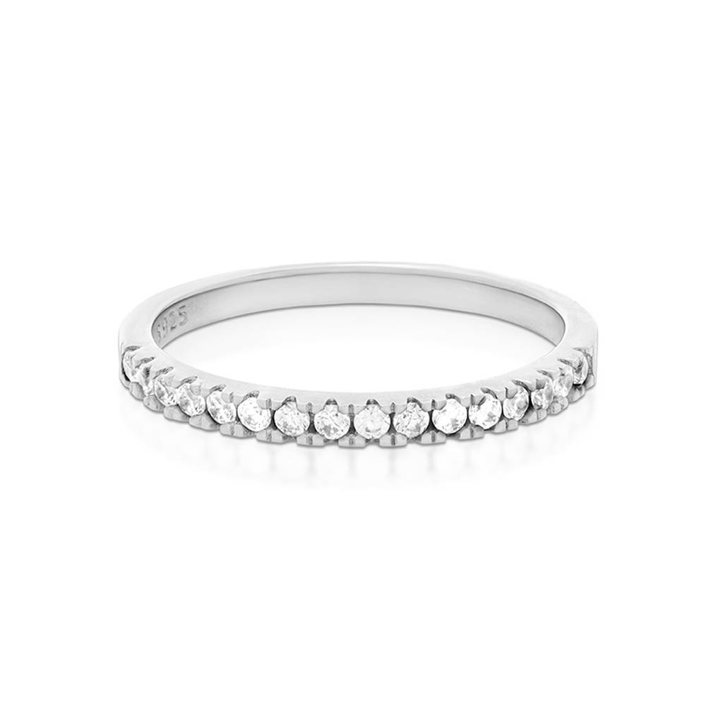 Eternal Classic Tennis Ring in Silver-1 product photo