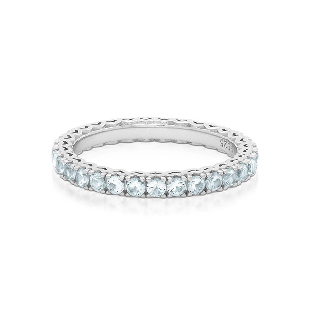 Eternal Shine Tennis Ring in Silver-1 product photo