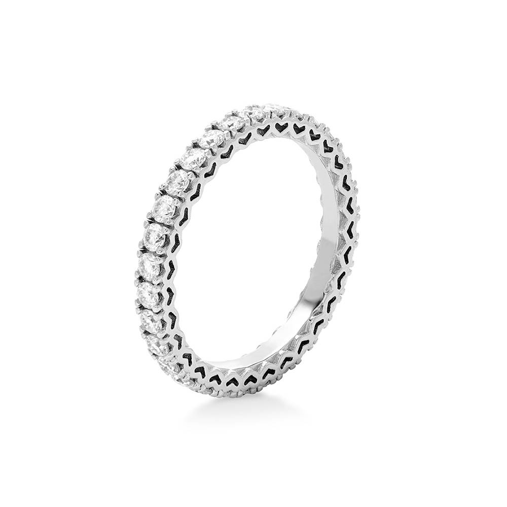 Eternal Shine Tennis Ring in Silver with Cubic Zirconia-2 Eternal Shine Tennis Ring in Silver with Cubic Zirconia-2 product photo