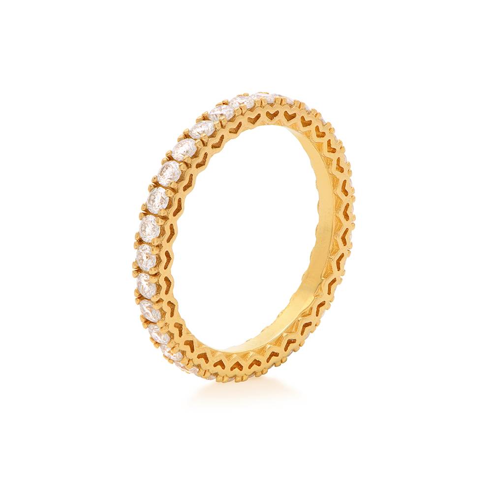 Eternal Shine Tennis Ring in Vermeil with Cubic Zirconia-2 Eternal Shine Tennis Ring in Vermeil with Cubic Zirconia-2 product photo