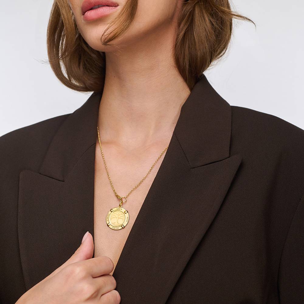 Family Roots Personalised Name Necklace in 18ct Gold Plating-2 Family Roots Personalised Name Necklace in 18ct Gold Plating-2 product photo