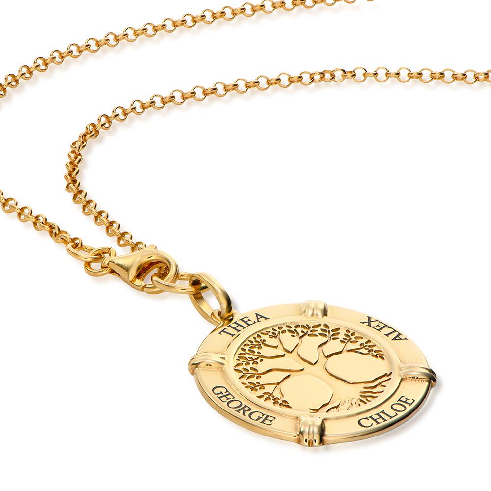 Family Roots Personalised Name Necklace in 18ct Gold Vermeil-3 Family Roots Personalised Name Necklace in 18ct Gold Vermeil-3 product photo