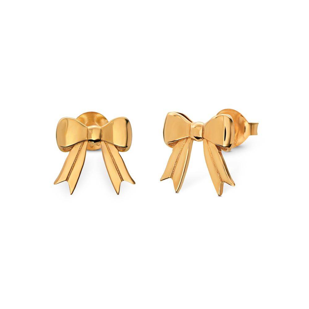 Forever Bows Stud Earrings in Gold Vermeil-3 Forever Bows Stud Earrings in Gold Vermeil-3 product photo