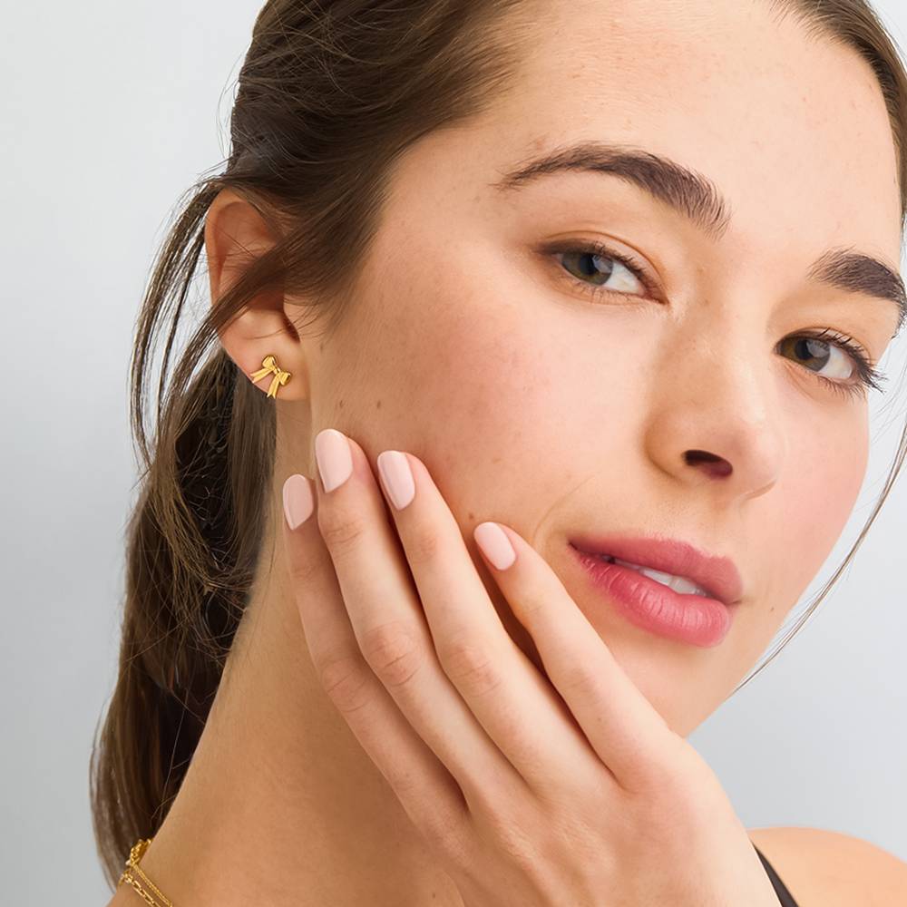 Forever Bows Stud Earrings in Gold Vermeil-1 product photo