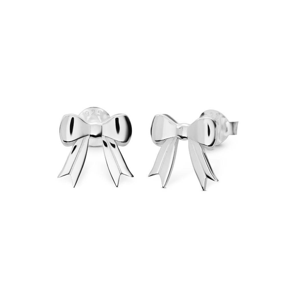 Forever Bows Stud Earrings in Sterling Silver product photo