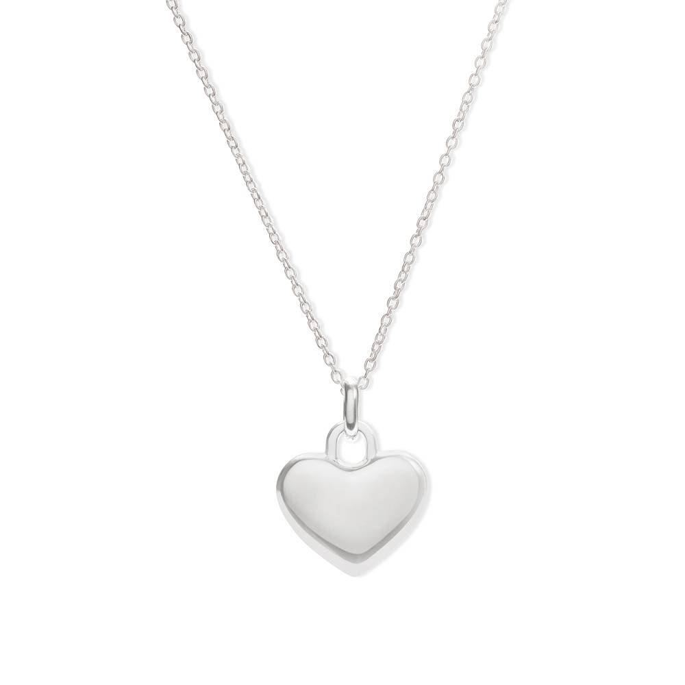Forever Heart Charm Necklace in Silver-1 product photo