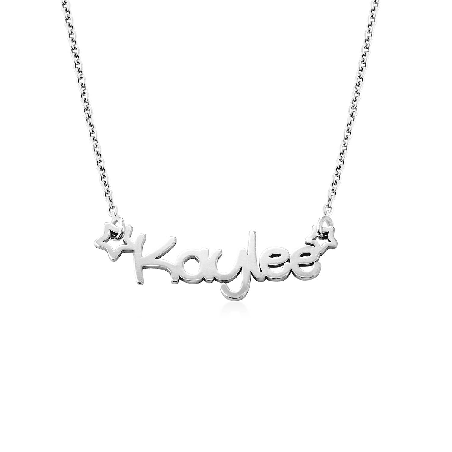 Girl's Star Name Necklace in Silver-1 Girl's Star Name Necklace in Silver-1 product photo