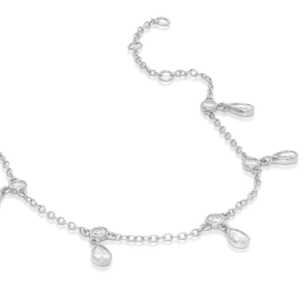 Halo Drop Cable Bracelet in Silver-2 product photo