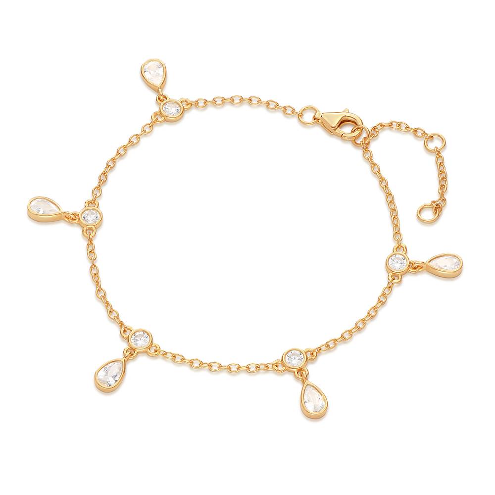 Halo Drop Cable Bracelet in Vermeil-2 product photo