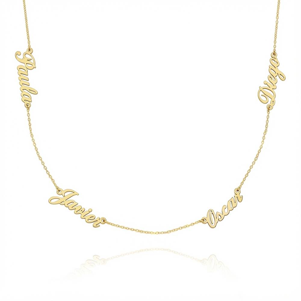 Heritage Multiple Name Necklace in 10ct Solid Yellow Gold-2 product photo