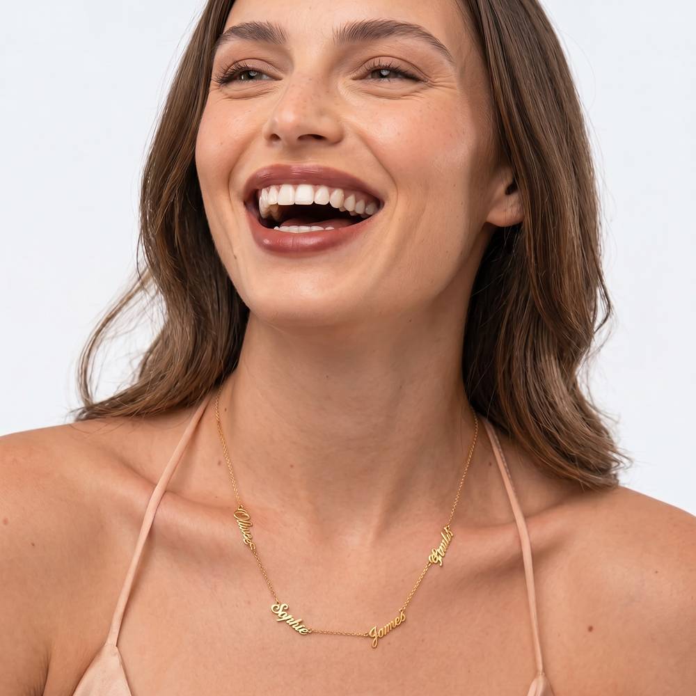 Heritage Multiple Name Necklace in 10ct Solid Yellow Gold-3 product photo