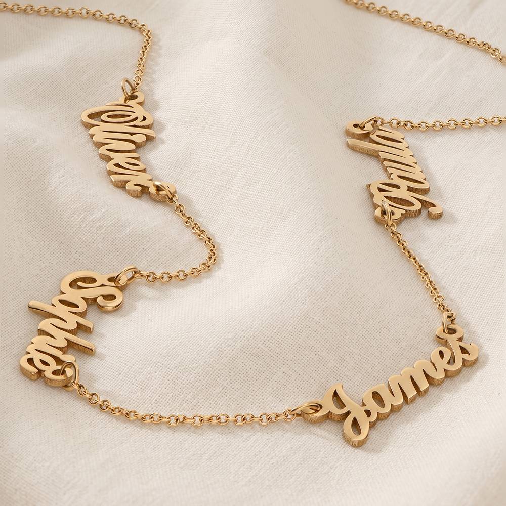 Heritage Multiple Name Necklace in 10ct Solid Yellow Gold-5 product photo