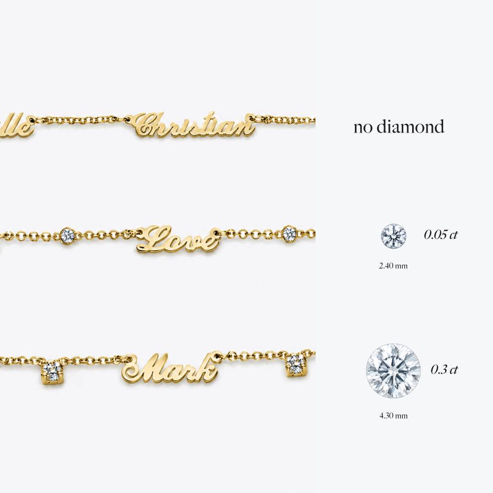 Heritage Multiple Name Necklace in Gold Plating-5 product photo