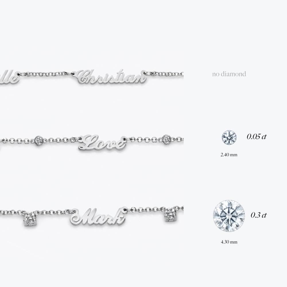 Heritage Multiple Name Necklace in Silver-7 product photo