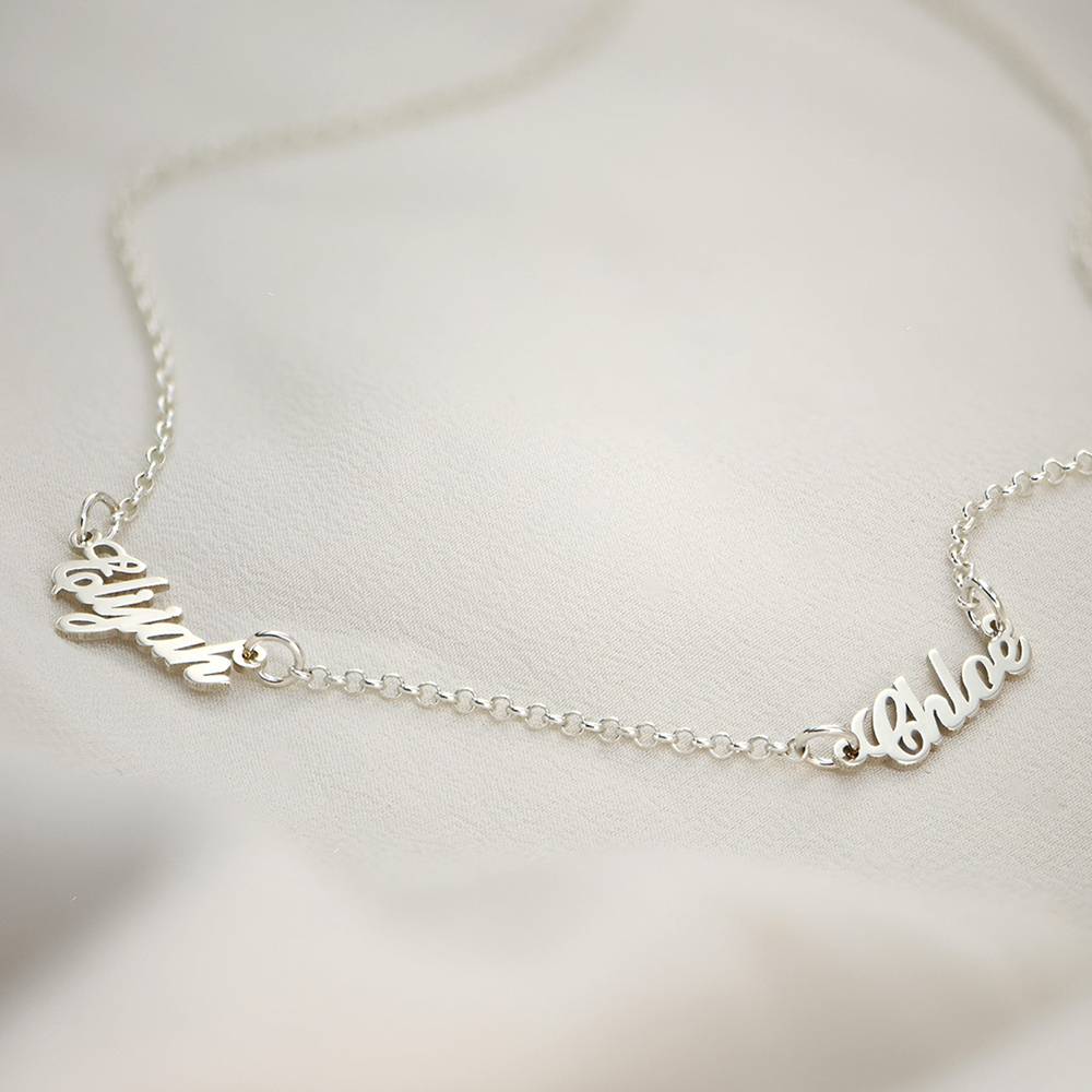 Heritage Multiple Name Necklace in Silver-8 product photo