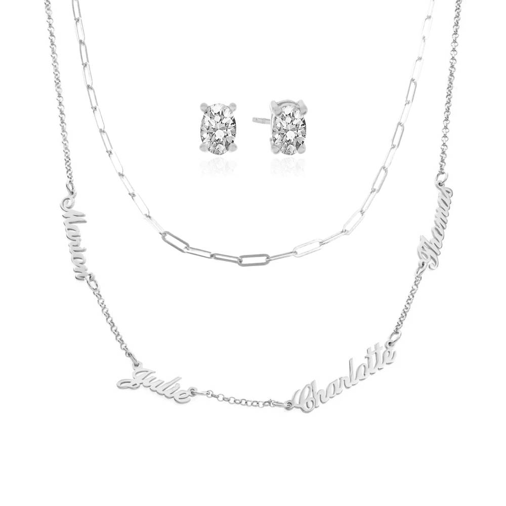 Last Minute Pack "Heritage Multiple Name Necklace in Sterling Silver"-2 Last Minute Pack "Heritage Multiple Name Necklace in Sterling Silver"-2 product photo