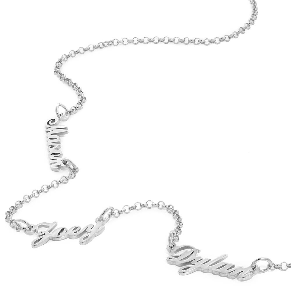 Last Minute Pack "Heritage Multiple Name Necklace in Sterling Silver"-5 Last Minute Pack "Heritage Multiple Name Necklace in Sterling Silver"-5 product photo