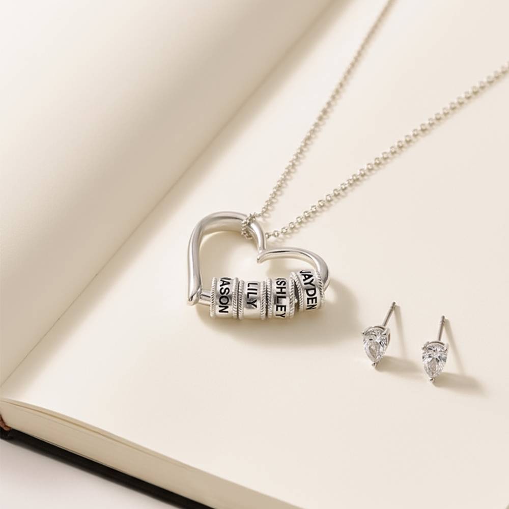 Last Minute Pack "Charming Heart Necklace in Sterling Silver"-2 product photo