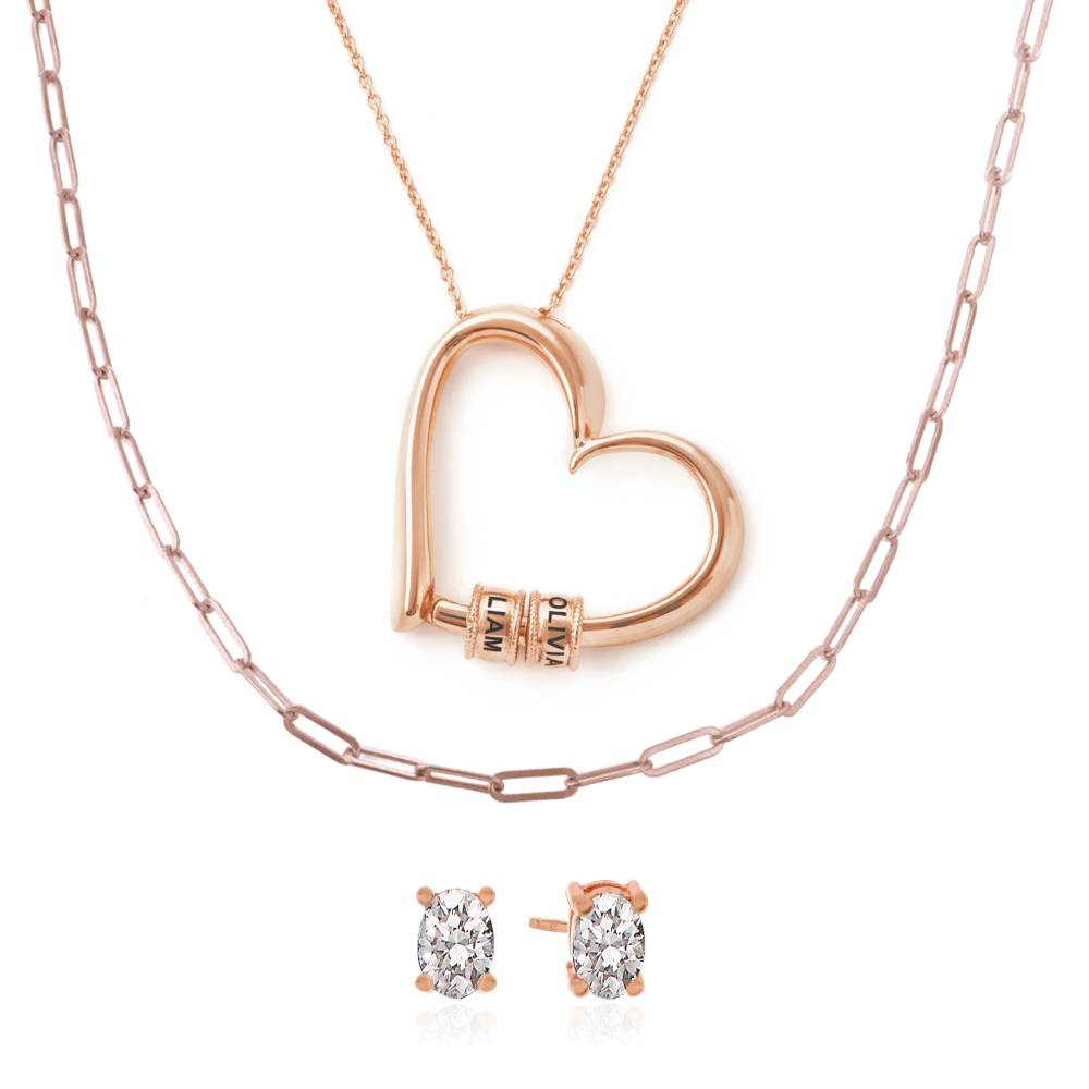 Last Minute Pack "Charming Heart Necklace in Rose Gold Vermeil"-2 Last Minute Pack "Charming Heart Necklace in Rose Gold Vermeil"-2 product photo