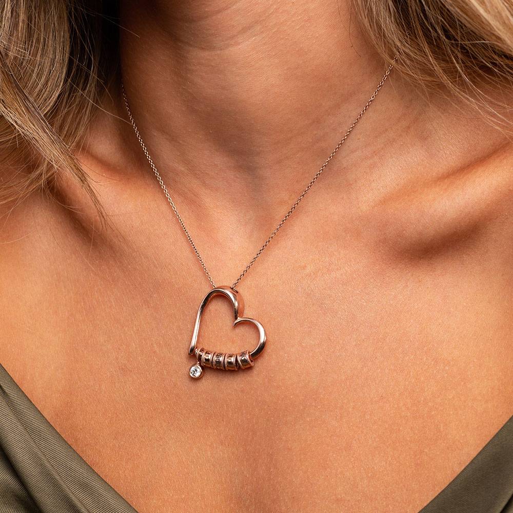 Last Minute Pack "Charming Heart Necklace in Rose Gold Plating with 0.10ct Diamond"-1 Last Minute Pack "Charming Heart Necklace in Rose Gold Plating with 0.10ct Diamond"-1 product photo