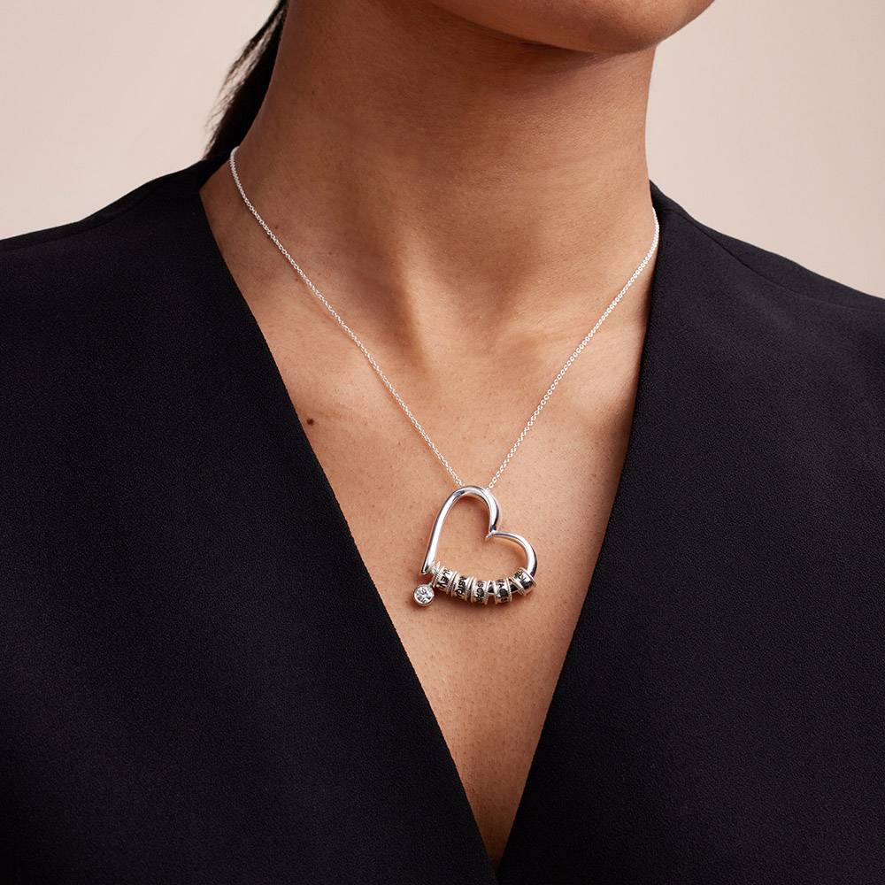 Last Minute Pack "Charming Heart Necklace in Sterling Silver with 0.25ct Diamond"-6 Last Minute Pack "Charming Heart Necklace in Sterling Silver with 0.25ct Diamond"-6 product photo