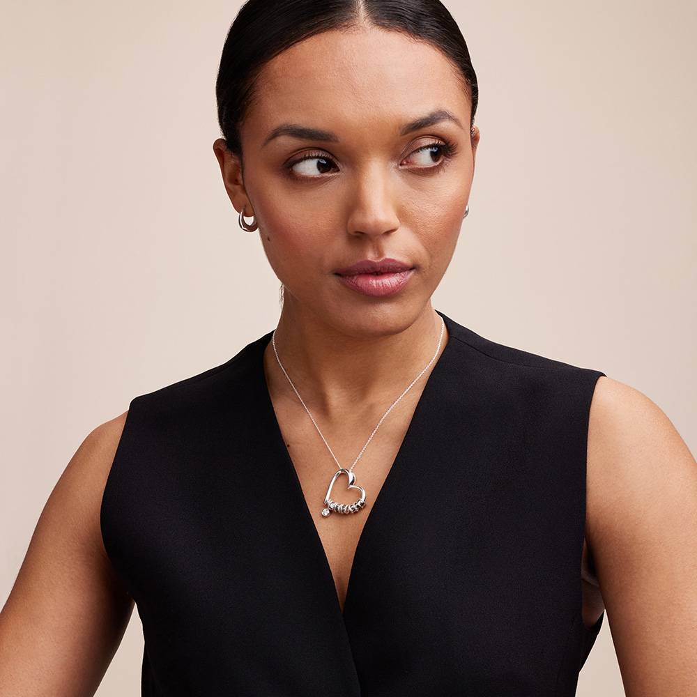 Last Minute Pack "Charming Heart Necklace in Sterling Silver with 0.25ct Diamond"-7 Last Minute Pack "Charming Heart Necklace in Sterling Silver with 0.25ct Diamond"-7 product photo