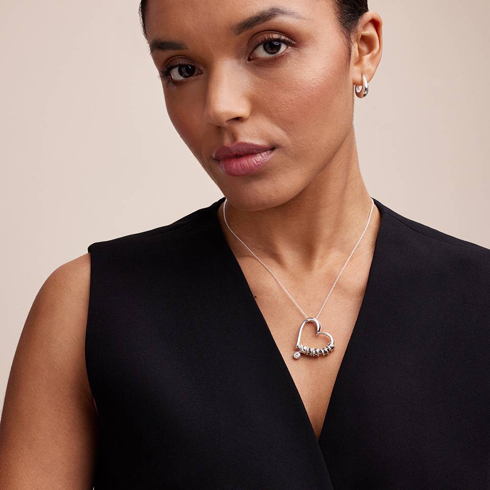 Last Minute Pack "Charming Heart Necklace in Sterling Silver with 0.25ct Diamond"-2 Last Minute Pack "Charming Heart Necklace in Sterling Silver with 0.25ct Diamond"-2 product photo