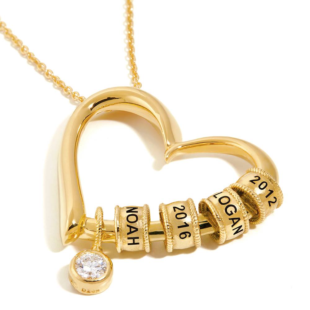 Last Minute Pack "Charming Heart Necklace in Gold Vermeil with 0.25ct Diamond"-1 Last Minute Pack "Charming Heart Necklace in Gold Vermeil with 0.25ct Diamond"-1 product photo