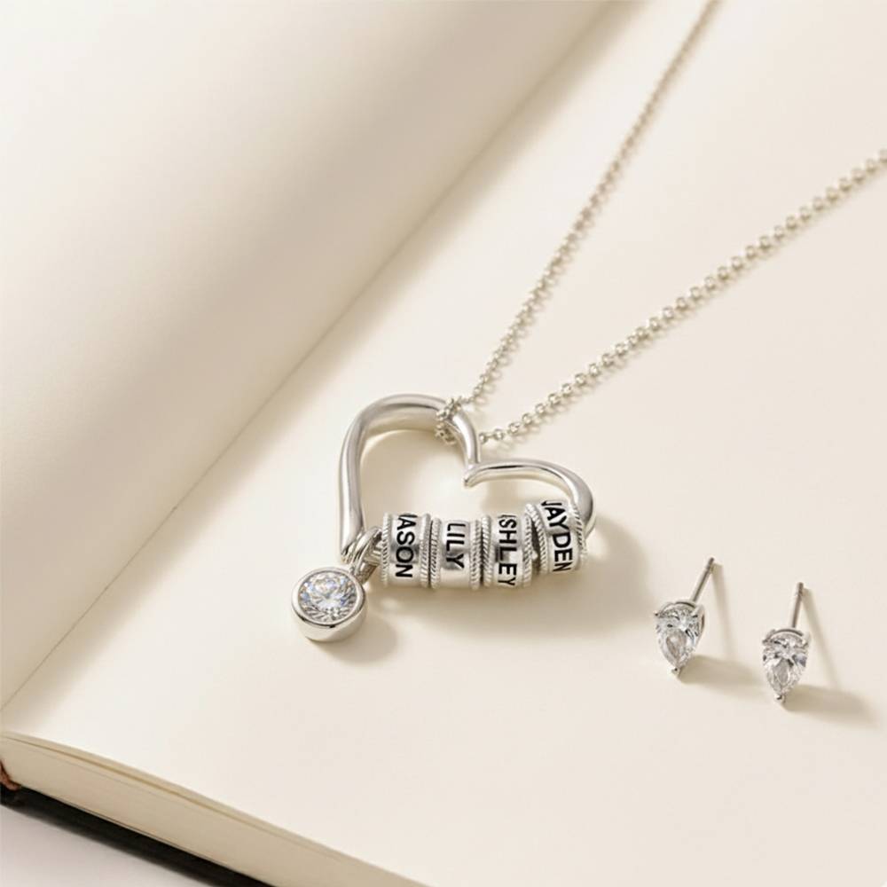 Last Minute Pack "Charming Heart Necklace in Sterling Silver with 1ct Diamond"-2 Last Minute Pack "Charming Heart Necklace in Sterling Silver with 1ct Diamond"-2 product photo