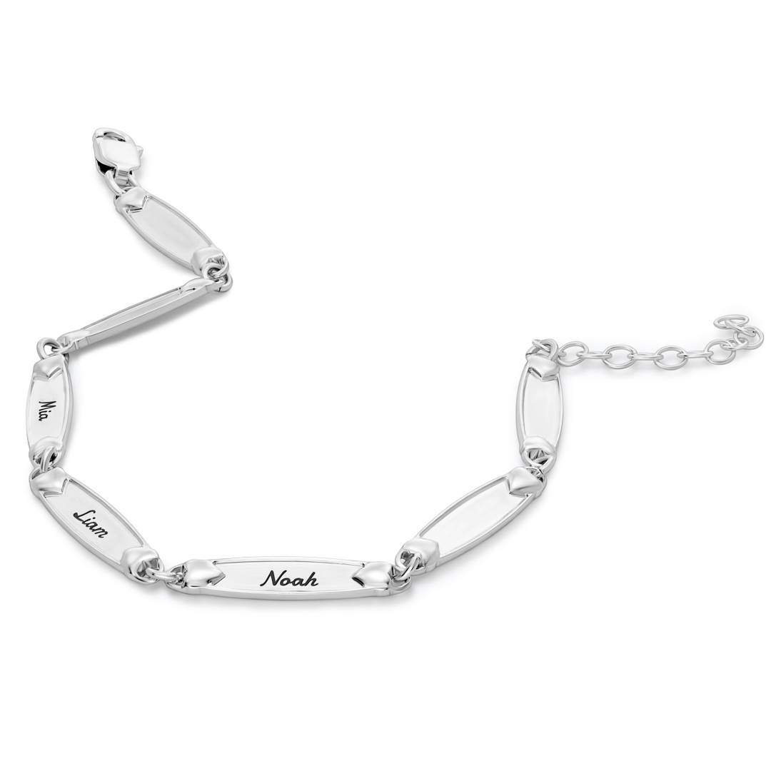 Link to My Heart Name Bracelet in Sterling Silver-2 product photo