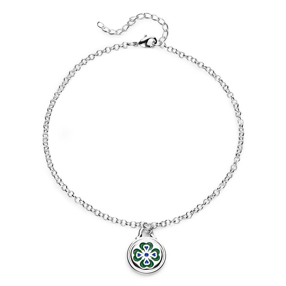 Little Ray of Sunshine Charm Bracelet/Anklet in Silver-1 product photo