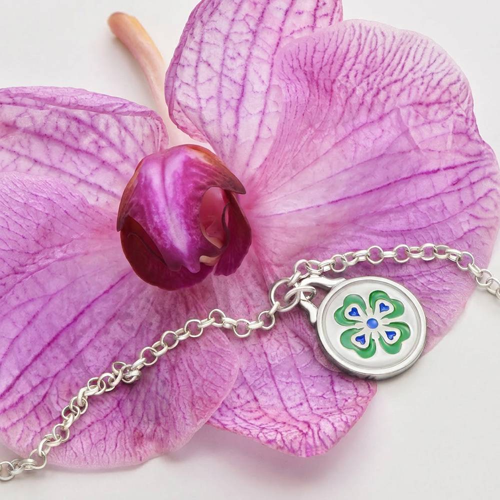 Little Ray of Sunshine Charm Bracelet/Anklet in Silver-4 product photo