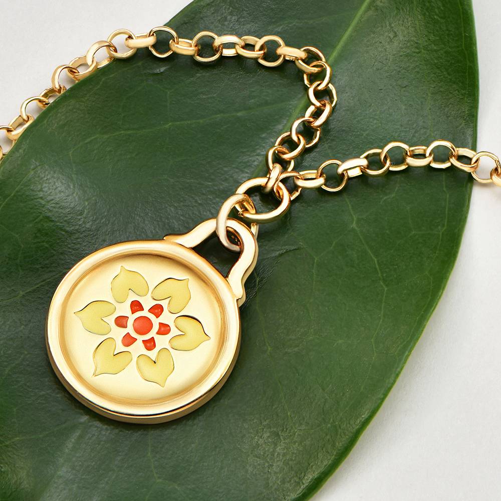 Little Ray of Sunshine Charm Bracelet/Anklet in Gold Plating-4 product photo