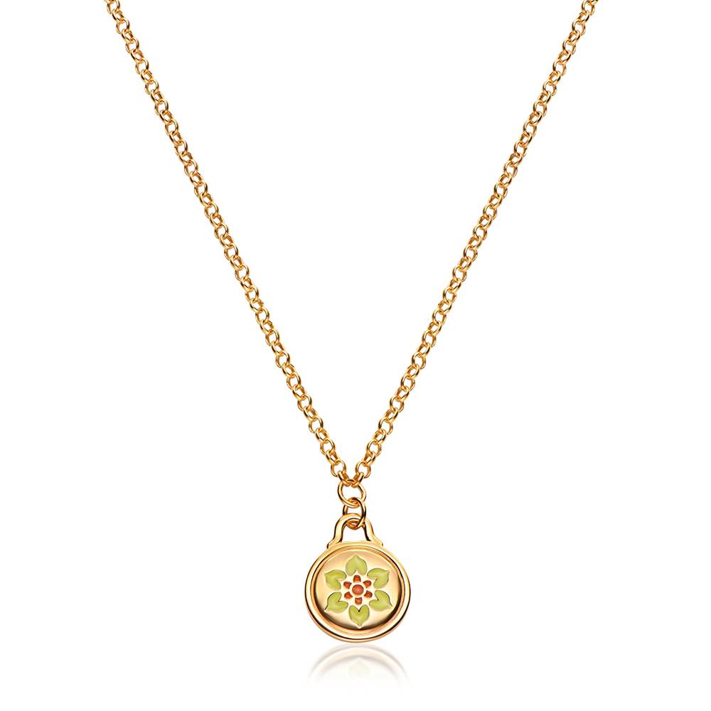Little Ray of Sunshine Charm Necklace in Gold Plating-1 product photo