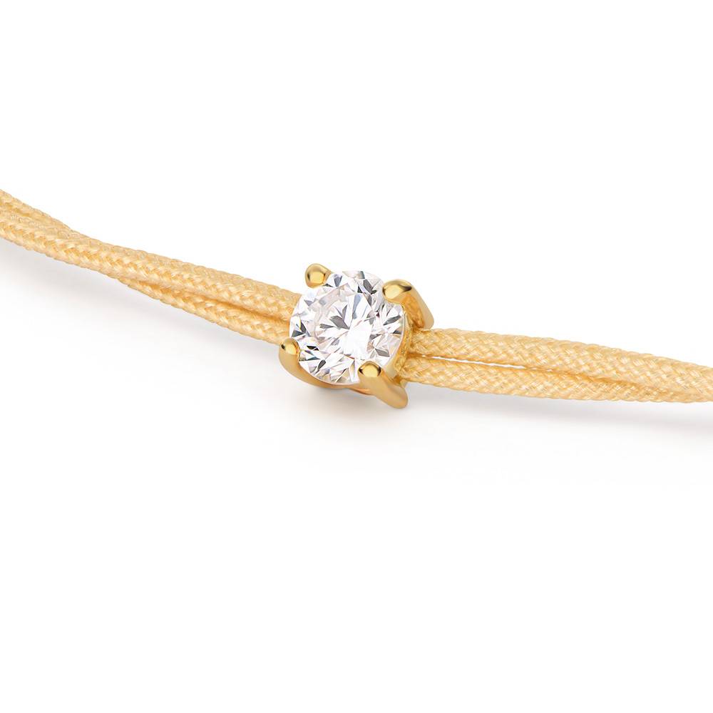 Lucky Knot Round Diamond Adjustable Sand Cord Bracelet-3 Lucky Knot Round Diamond Adjustable Sand Cord Bracelet-3 product photo