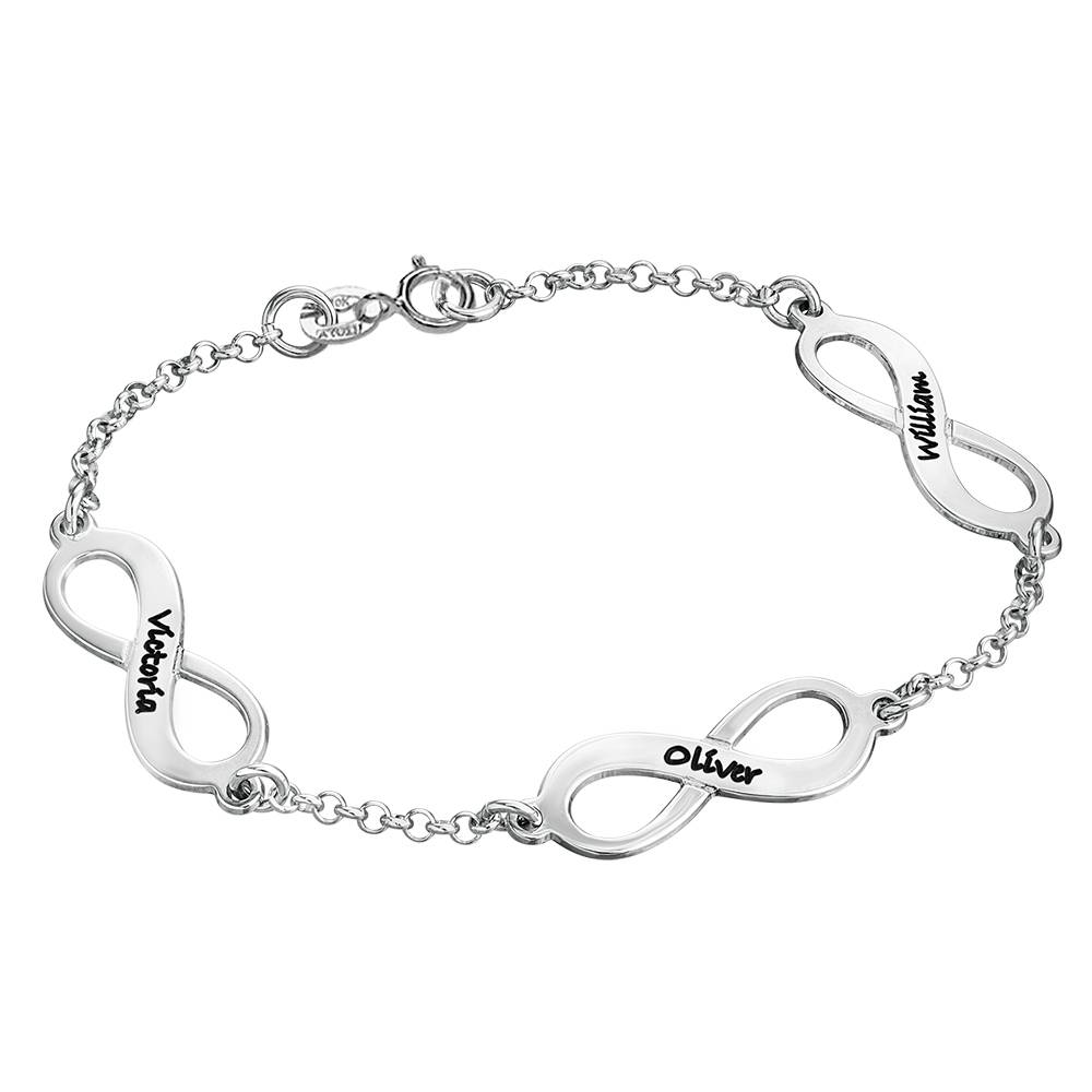 Multiple Infinity Bracelet in Silver-4 product photo