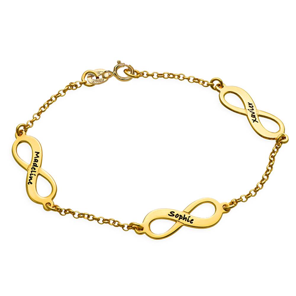 Multiple Infinity Bracelet in Gold Plating-3 product photo