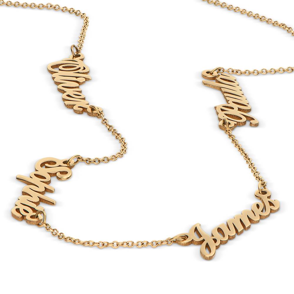 Heritage Multiple Name Necklace in 10ct Solid Yellow Gold-4 product photo