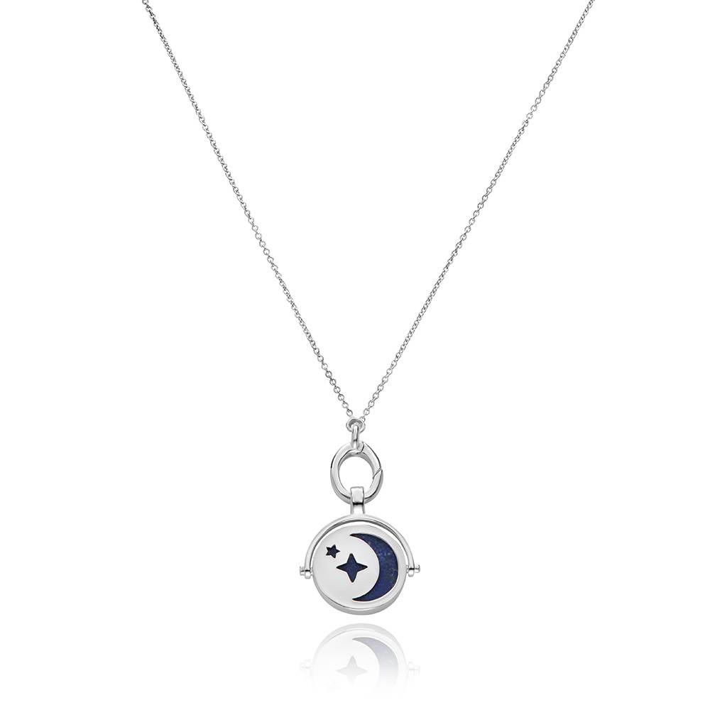 New Moon Spinner Pendant in Silver-1 product photo